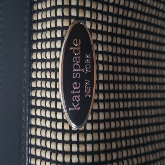 Kate spade new york vintage baguette purse cream beige and black shoulder bag - Picture 5 of 12